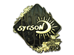 Item Sticker | syrsoN (Gold) | Rio 2022