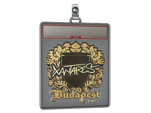 Item Sticker Slab | XANTARES (Gold) | Budapest 2025