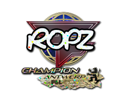 Item Sticker | ropz (Glitter, Champion) | Antwerp 2022