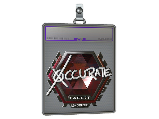 Item Sticker Slab | xccurate (Foil) | London 2018