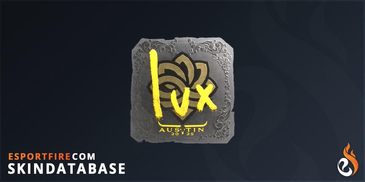 Sticker | lux (Foil) | Austin 2025 - EsportFire.com