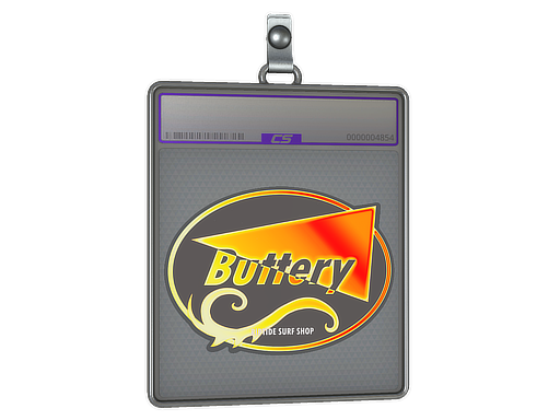 Item Sticker Slab | Flame Buttery (Holo)