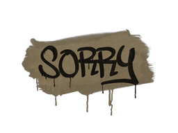 Item Sealed Graffiti | Sorry (Dust Brown)