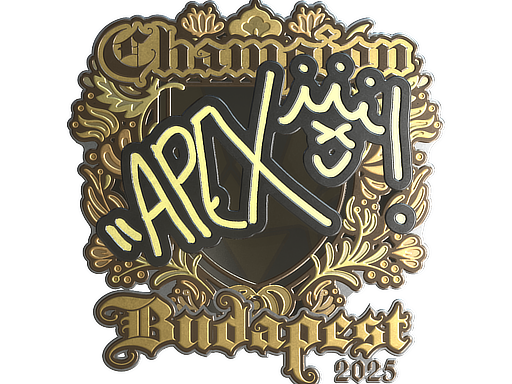 Item Sticker | apEX (Gold, Champion) | Budapest 2025