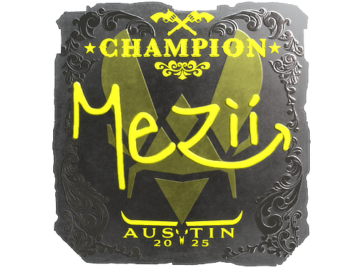 Item Sticker | mezii (Foil, Champion) | Austin 2025