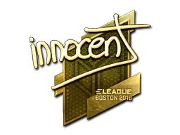 Item Sticker | innocent (Gold) | Boston 2018
