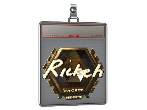 Item Sticker Slab | Rickeh (Gold) | London 2018