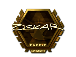 Item Sticker | oskar (Gold) | London 2018