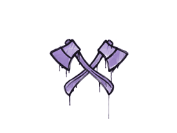 Item Graffiti | X-Axes (Violent Violet)