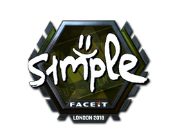 Item Sticker | s1mple (Foil) | London 2018