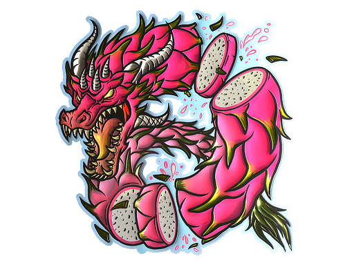 Item Sticker | Dragon Fruit (Foil)