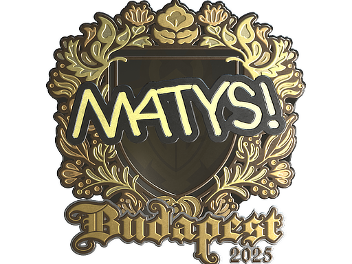 Item Sticker | MATYS (Gold) | Budapest 2025