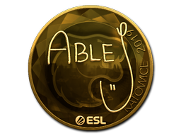 Item Sticker | ableJ (Gold) | Katowice 2019