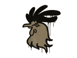 Item Graffiti | Cocky (Dust Brown)