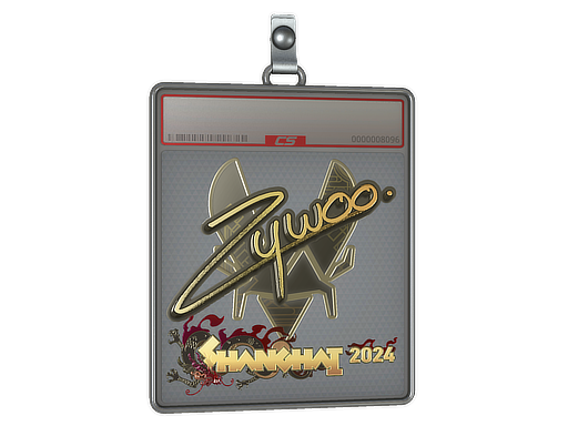 Item Sticker Slab | ZywOo (Gold) | Shanghai 2024
