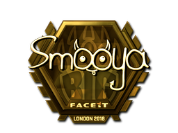 Item Sticker | smooya (Gold) | London 2018