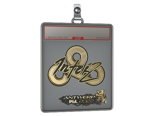 Item Sticker Slab | interz (Gold) | Antwerp 2022