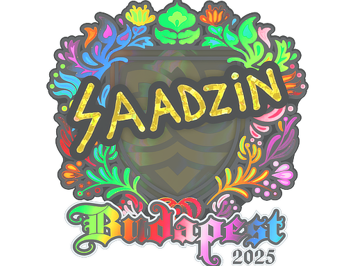 Item Sticker | saadzin (Holo) | Budapest 2025