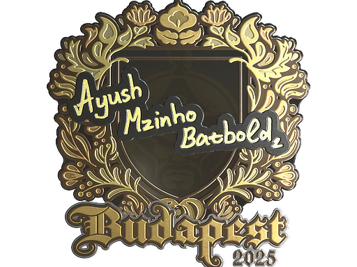 Item Sticker | mzinho (Gold) | Budapest 2025