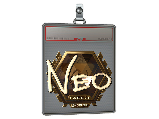 Item Sticker Slab | NEO (Gold) | London 2018