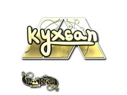 Item Sticker | kyxsan (Gold) | Paris 2023