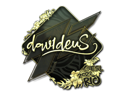 Item Sticker | dav1deuS (Gold) | Rio 2022