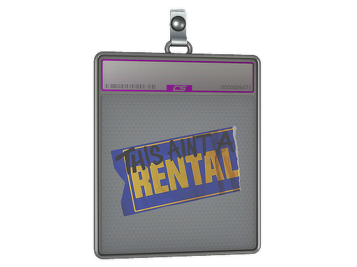 Item Sticker Slab | Ain't A Rental (Foil)