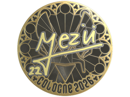 Item Sticker | mezii (Gold) | Cologne 2026