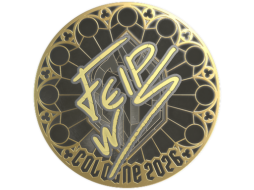 Item Sticker | felps (Gold) | Cologne 2026