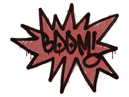 Item Graffiti | BOOM (Blood Red)