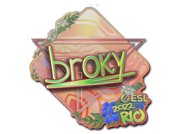 Item Sticker | broky (Holo) | Rio 2022