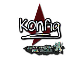 Item Sticker | k0nfig (Glitter) | Antwerp 2022