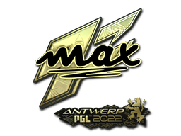 Item Sticker | max (Gold) | Antwerp 2022