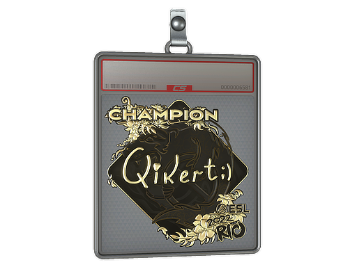 Item Sticker Slab | qikert (Gold, Champion) | Rio 2022