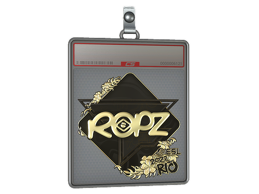 Item Sticker Slab | ropz (Gold) | Rio 2022