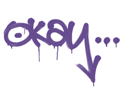 Item Sealed Graffiti | Okay (Monster Purple)