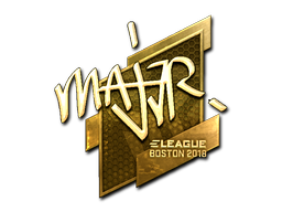 Item Sticker | MAJ3R (Gold) | Boston 2018