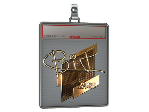 Item Sticker Slab | BIT (Gold) | Boston 2018