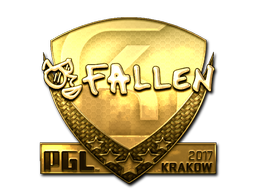 Item Sticker | FalleN (Gold) | Krakow 2017