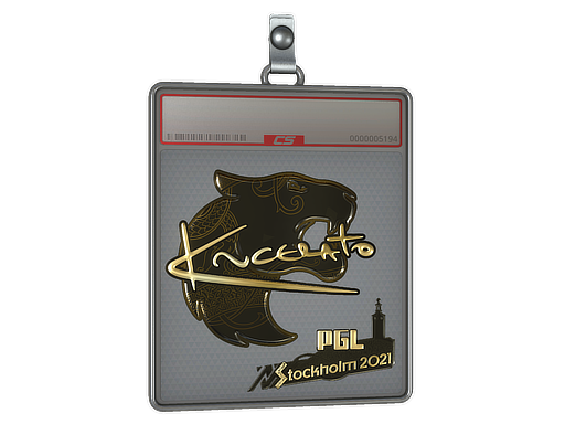 Item Sticker Slab | KSCERATO (Gold) | Stockholm 2021