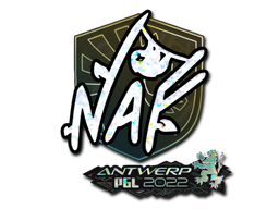 Item Sticker | NAF (Glitter) | Antwerp 2022