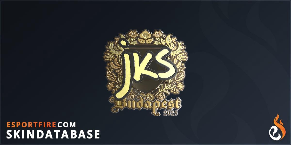 Sticker | jks (Gold) | Budapest 2025 - EsportFire.com