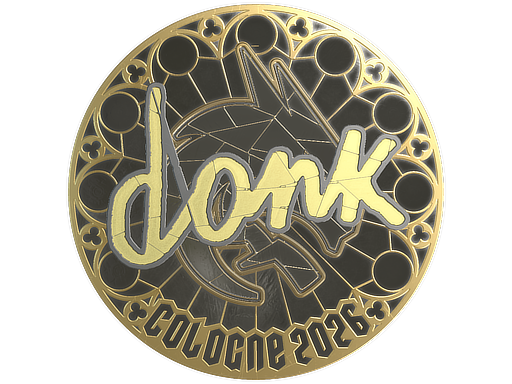 Item Sticker | donk (Gold) | Cologne 2026