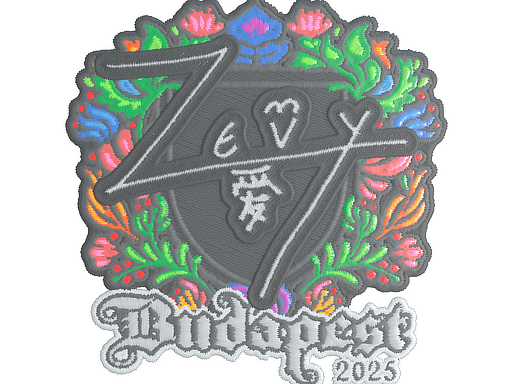 Item Sticker | zevy (Embroidered) | Budapest 2025