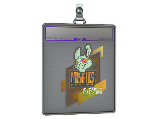 Item Sticker Slab | Misfits Gaming (Holo) | Boston 2018