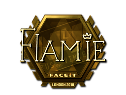 Item Sticker | flamie (Gold) | London 2018