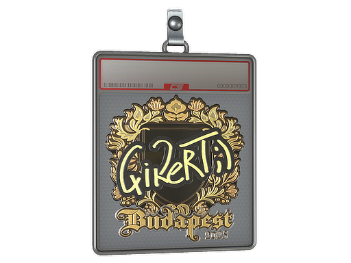 Item Sticker Slab | qikert (Gold) | Budapest 2025