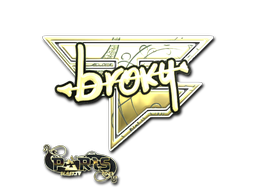 Item Sticker | broky (Gold) | Paris 2023