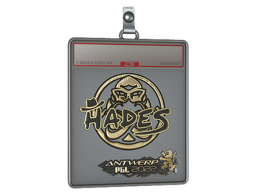 Item Sticker Slab | hades (Gold) | Antwerp 2022