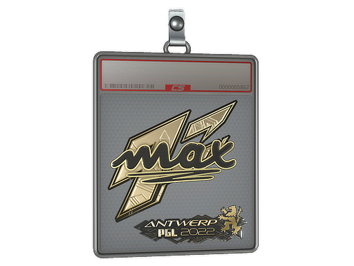 Item Sticker Slab | max (Gold) | Antwerp 2022